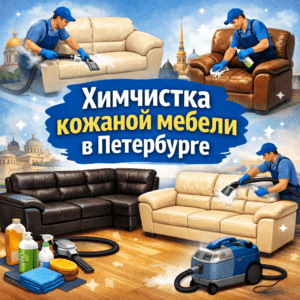 Химчистка кожаной мебели в Петербурге