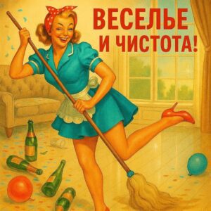 Уборка мосле праздника Питер
