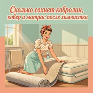 Сколько времени сохнут ковры и диваны после химчистки