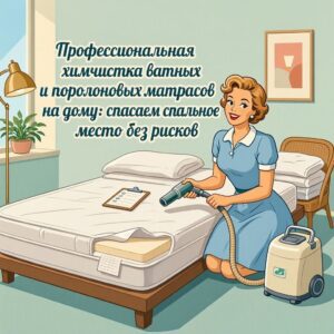 Профессиональная химчистка ватных и поролоновых матрасов на дому: спасаем спальное место без рисков