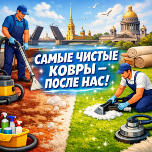 Химчистка ковров в Петербурге с гарантией качества