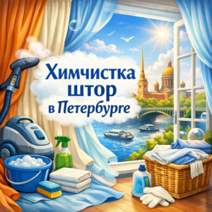 Химчистка штор в Петербурге
